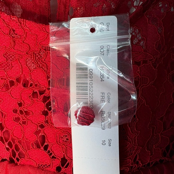 J. Crew Red Lace Ruffle Top NWT #Christmas - Picture 11 of 14